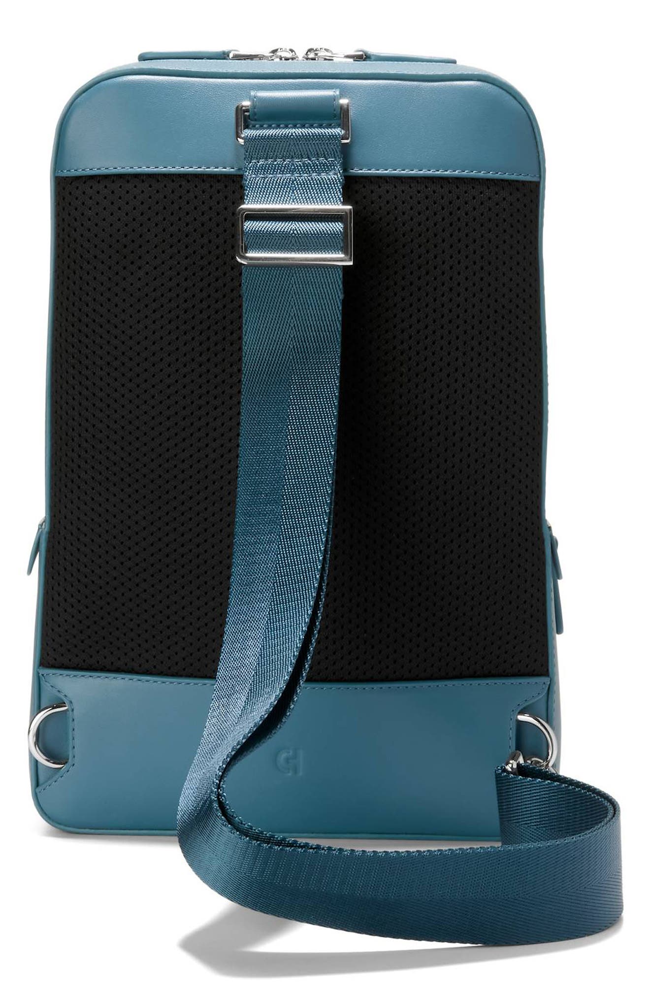 Cole Haan Triboro Leather Sling, Alternate, color, Teal