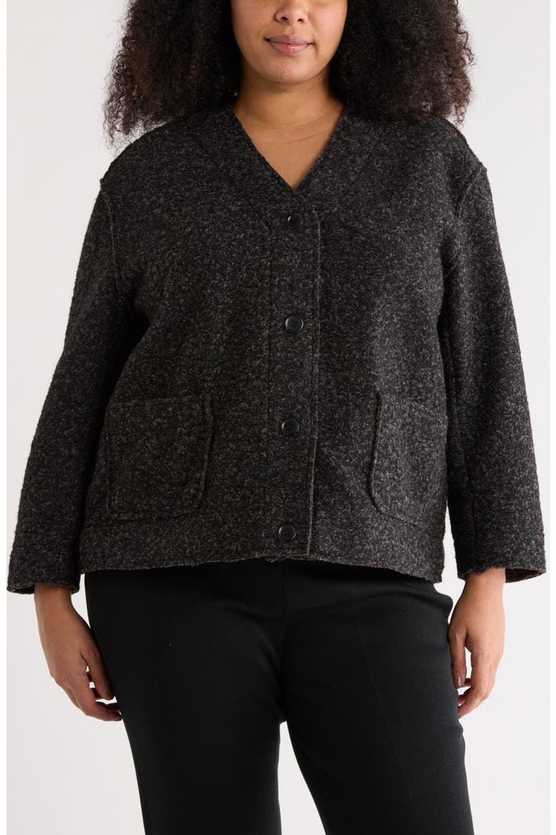 Crop Jacket, Main, color, CHARCOAL