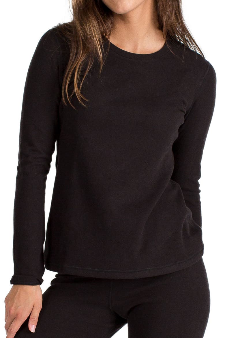 Women's Xt Heat Long Sleeve Thermal Crew, Main, color, Black