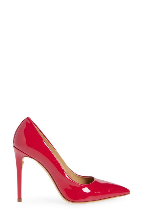 Ferragamo Pointed Toe Pump In Red