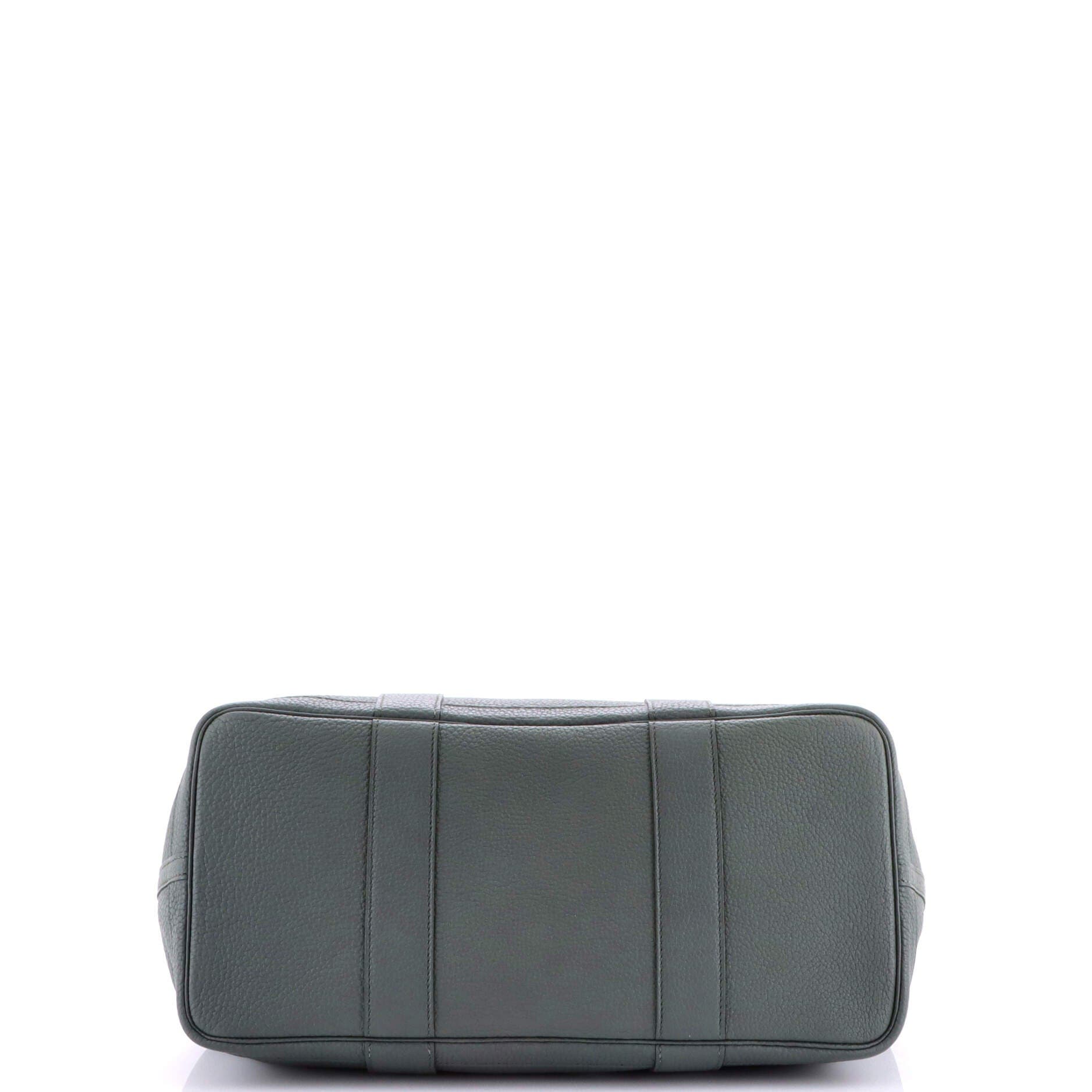 Pre-Owned Hermes Garden Party Tote Leather 36, Alternate, color, Vert Amande