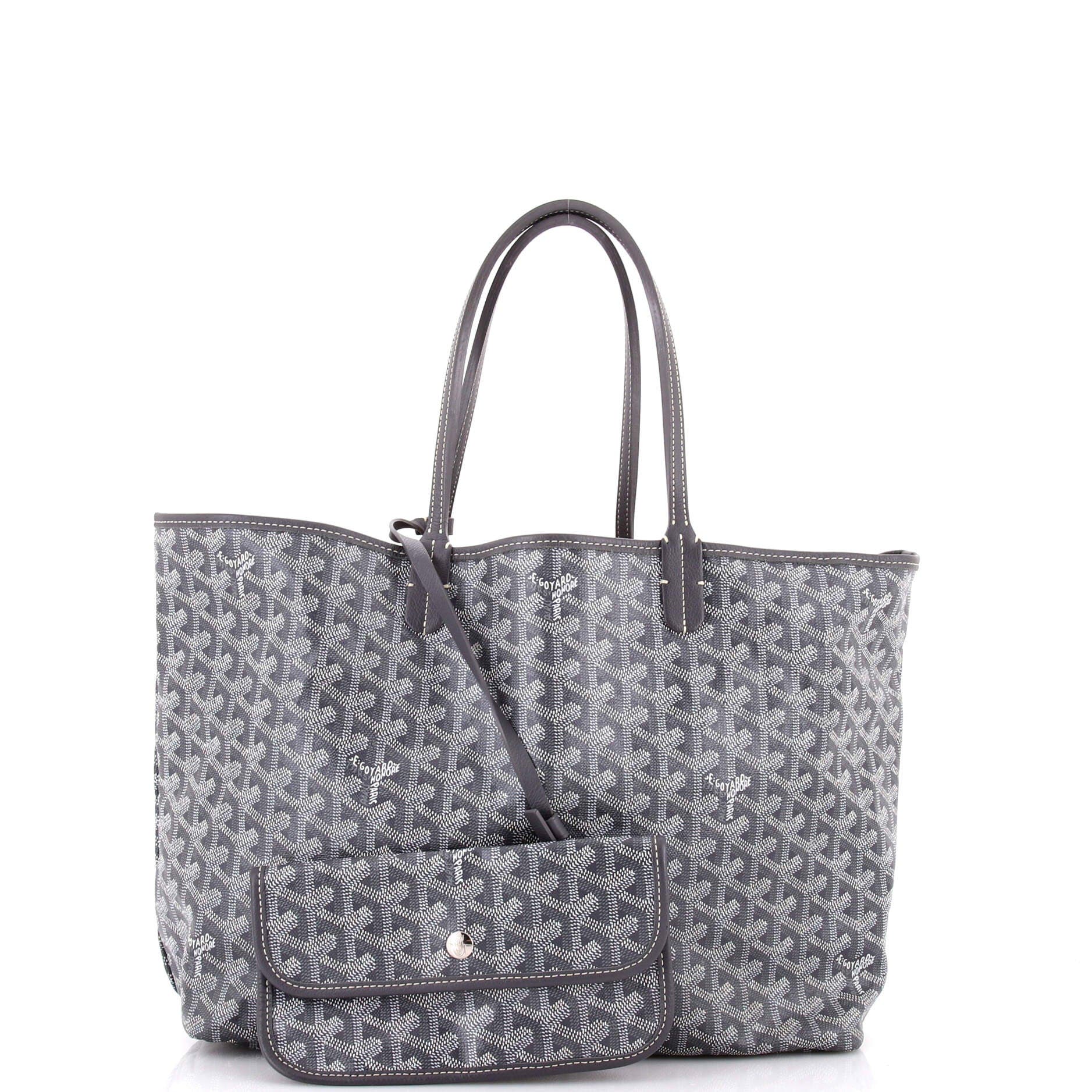 Pre-Owned Goyard Saint Louis Tote Coated Canvas PM, Alternate, color, Gray