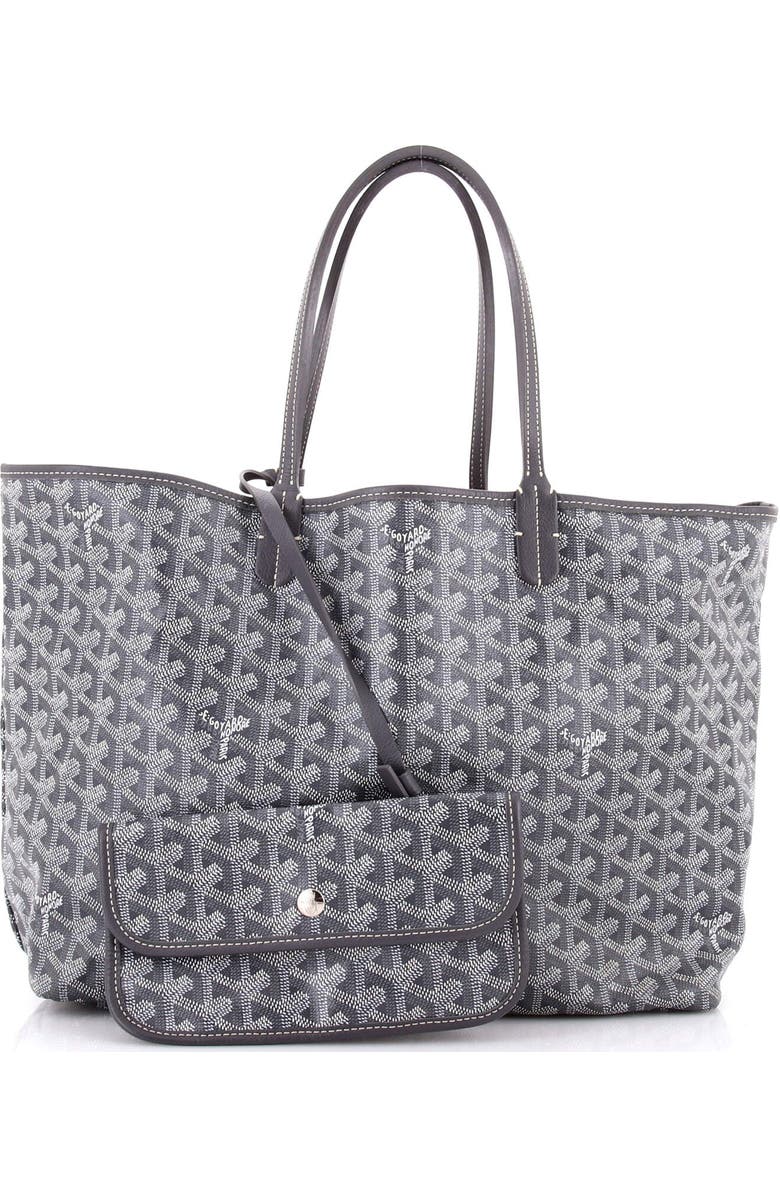 Pre-Owned Goyard Saint Louis Tote Coated Canvas PM, Alternate, color, Gray