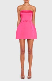 Amanda Uprichard Avalee Strapless Skort Romper