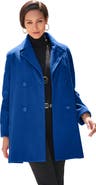 Jessica London A-Line Wool Peacoat