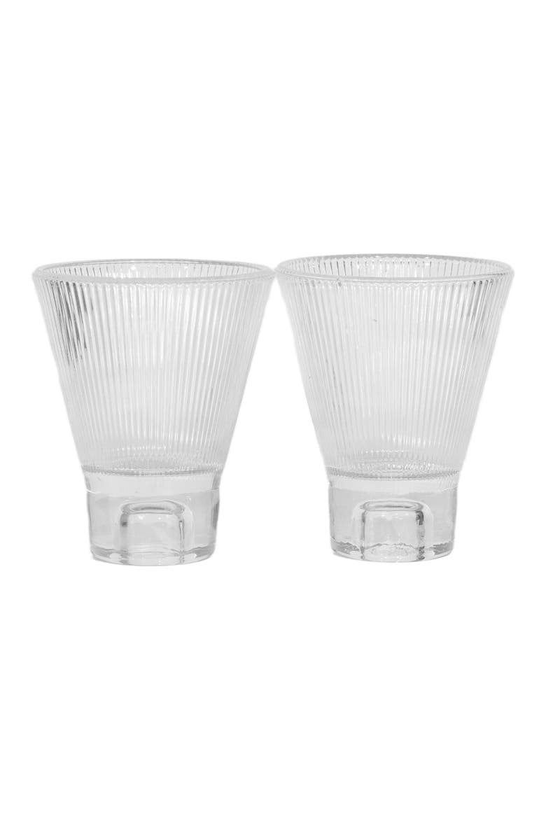 ZAI Glass Tumbler - Set of 2, Alternate, color, Clear - Set of 2