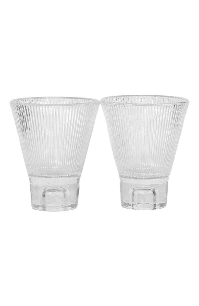 Ozaiz ZAI Glass Tumbler - Set of 2, Alternate, color, Clear - Set Of 2