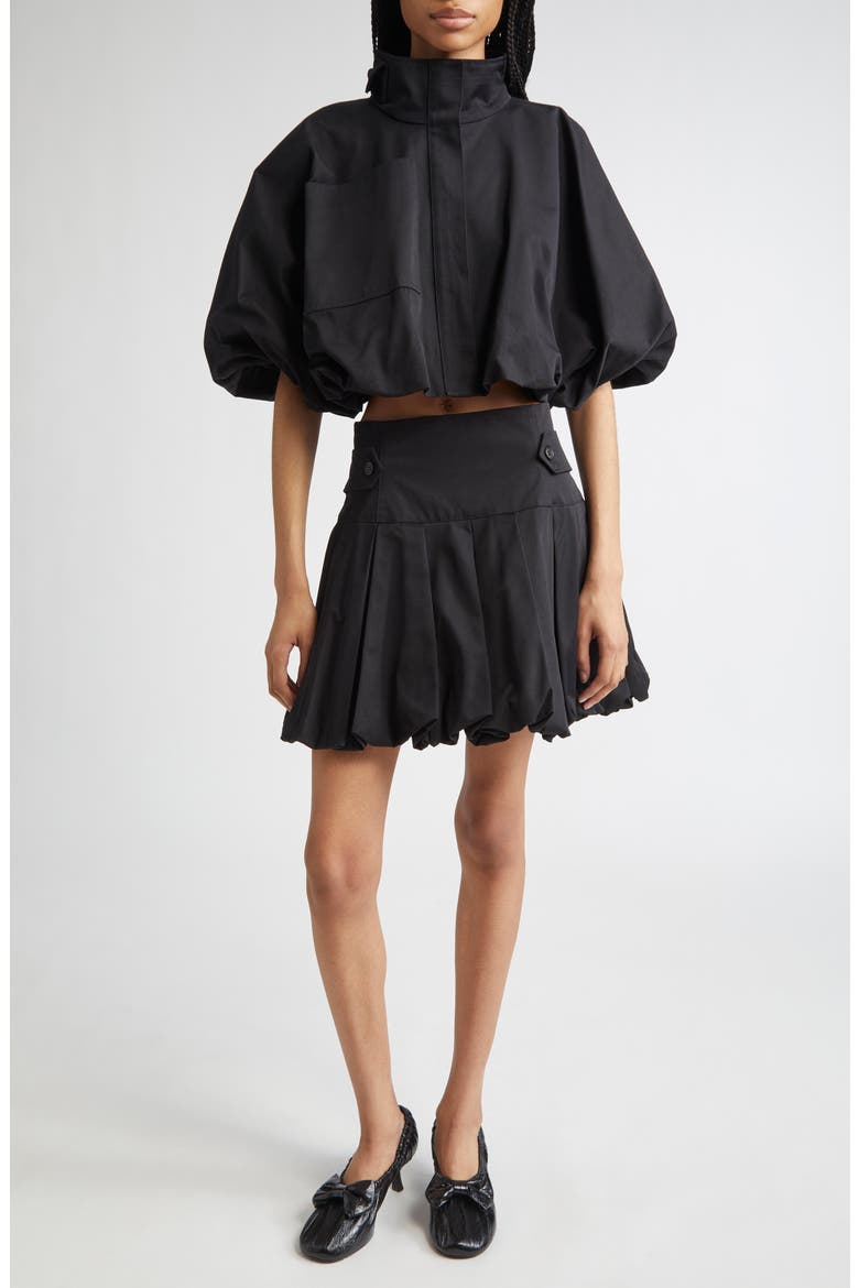 Tiny Bomber Jacket, Alternate, color, BLACK