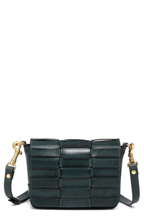 Lupi Woven Leather Crossbody Bag