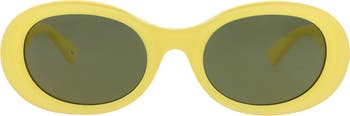 52mm Oval Sunglasses