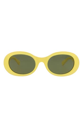 Gucci 52mm Oval Sunglasses