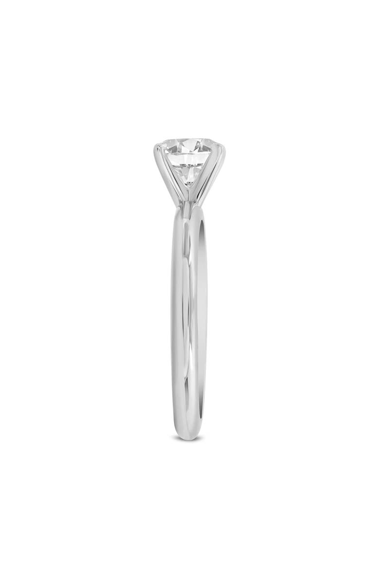 LuvMyJewelry Nysa 14K White Gold Round Cut Lab Grown Diamond Solitaire Engagement Ring - 1.0 Ct, Alternate, color, 14K White Gold