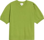 Caslon® Puff Sleeve Wool & Cashmere Sweater