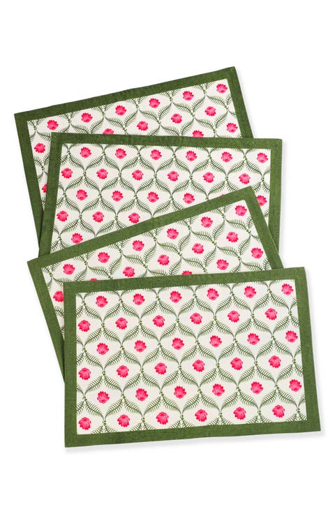 Scarlet Set of 4 Placemats