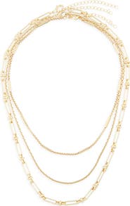 NORDSTROM RACK 3-Row Layered Necklace