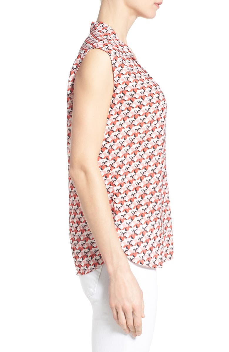 Halogen<sup>®</sup> Pleat V-Neck Shell, Alternate, color,