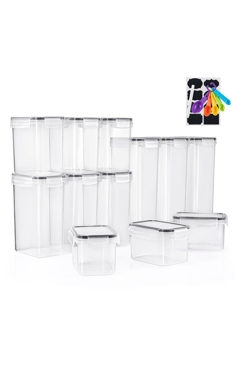 SORBUS 12-Piece Airtight Food Containers, Main, color, Clear
