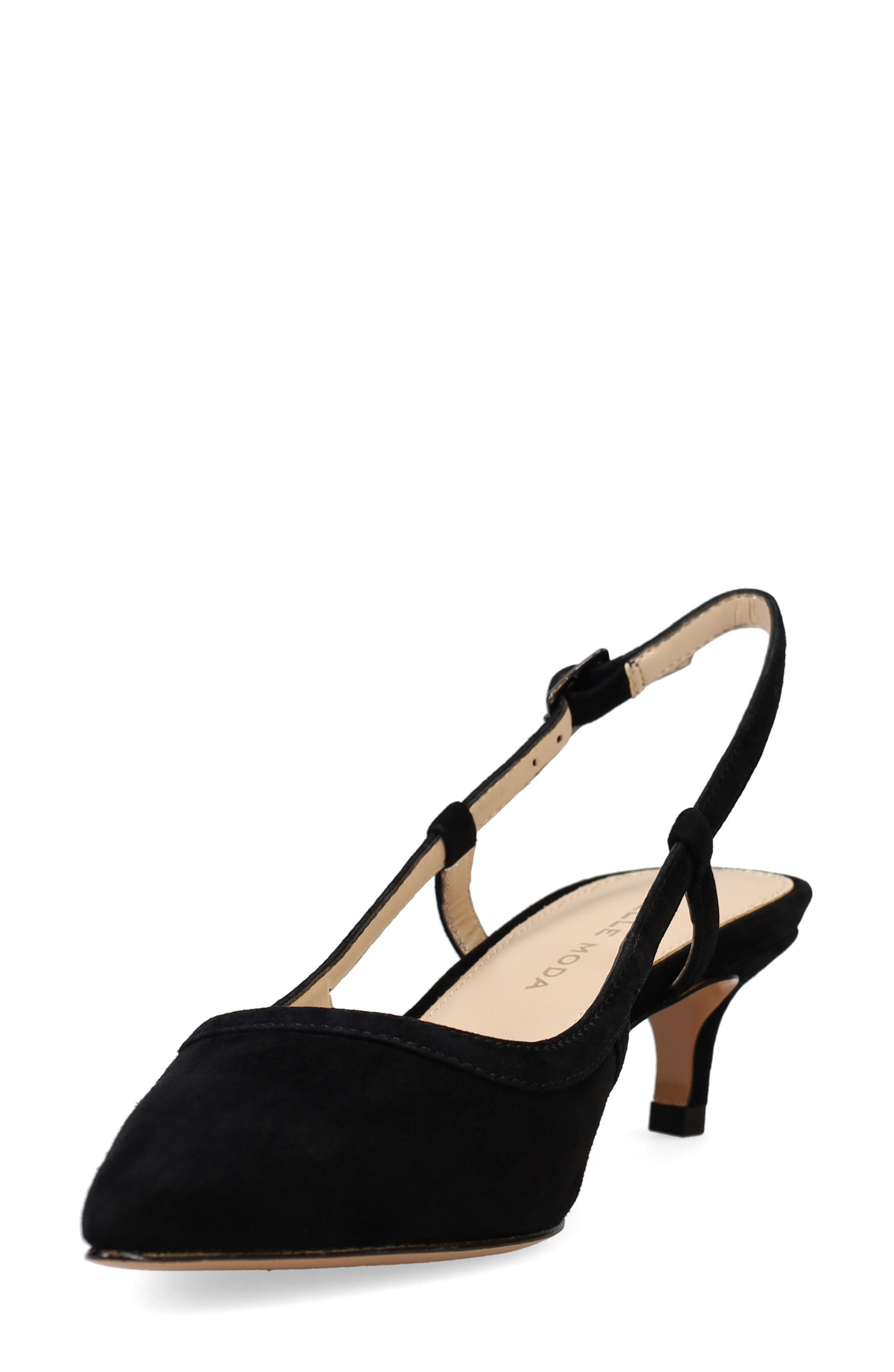 Pelle Moda Deena Slingback Pump, Alternate, color, Black