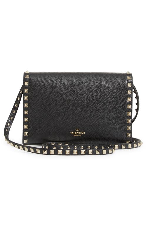 Valentino Rockstud Small Shoulder Bag In Black