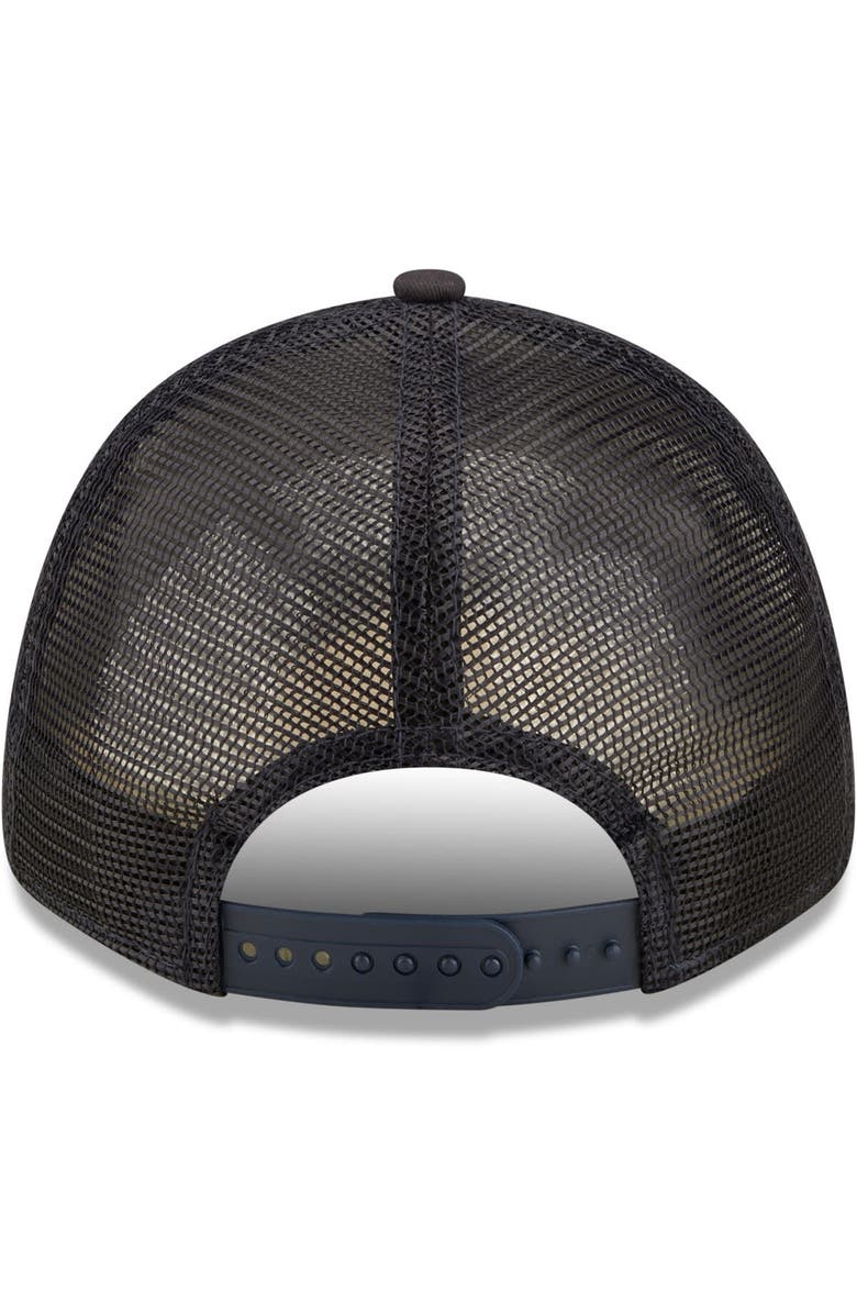 New Era Men's New Era Black Orlando Magic Team Logo Patch 9FORTY Trucker Snapback Hat, Alternate, color, 