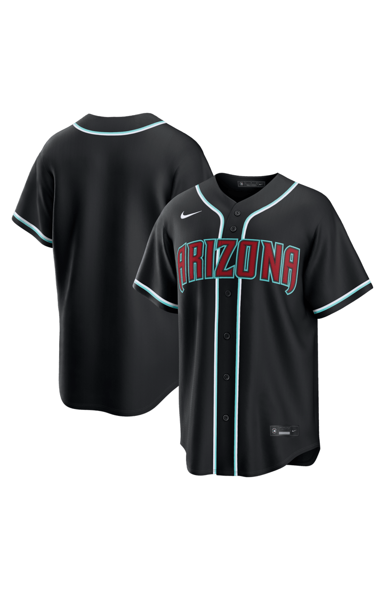 Nike Men's Nike  Arizona Diamondbacks Fashion Replica Black Out Jersey, Main, color, Black