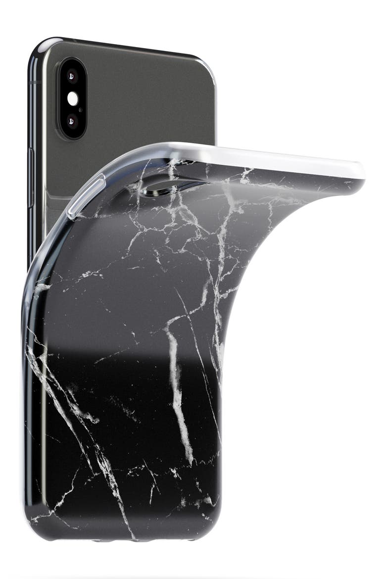 Marble iPhone X/Xs/Xs Max & XR Case, Alternate, color, BLACK MARBLE