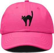Dalix Black Cat Embroidered Casual Hat