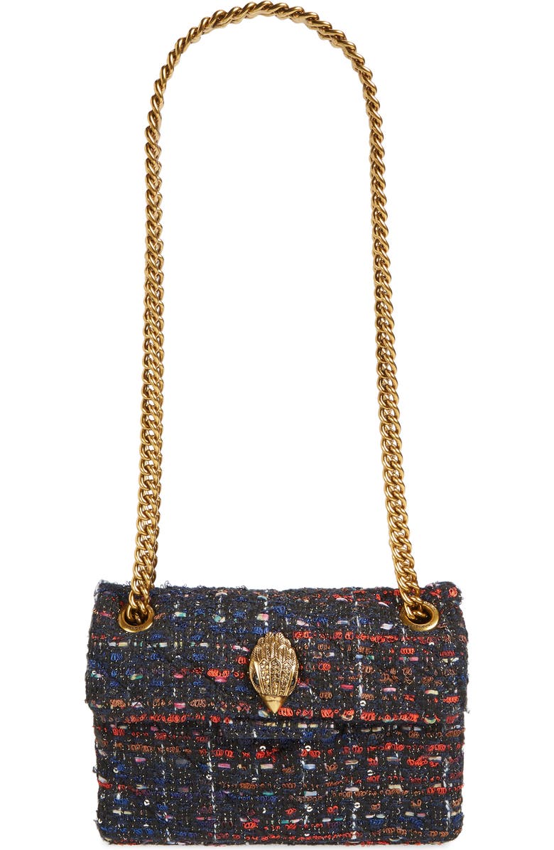Kurt Geiger London Mini Kensington Tweed Shoulder Bag, Main, color,
