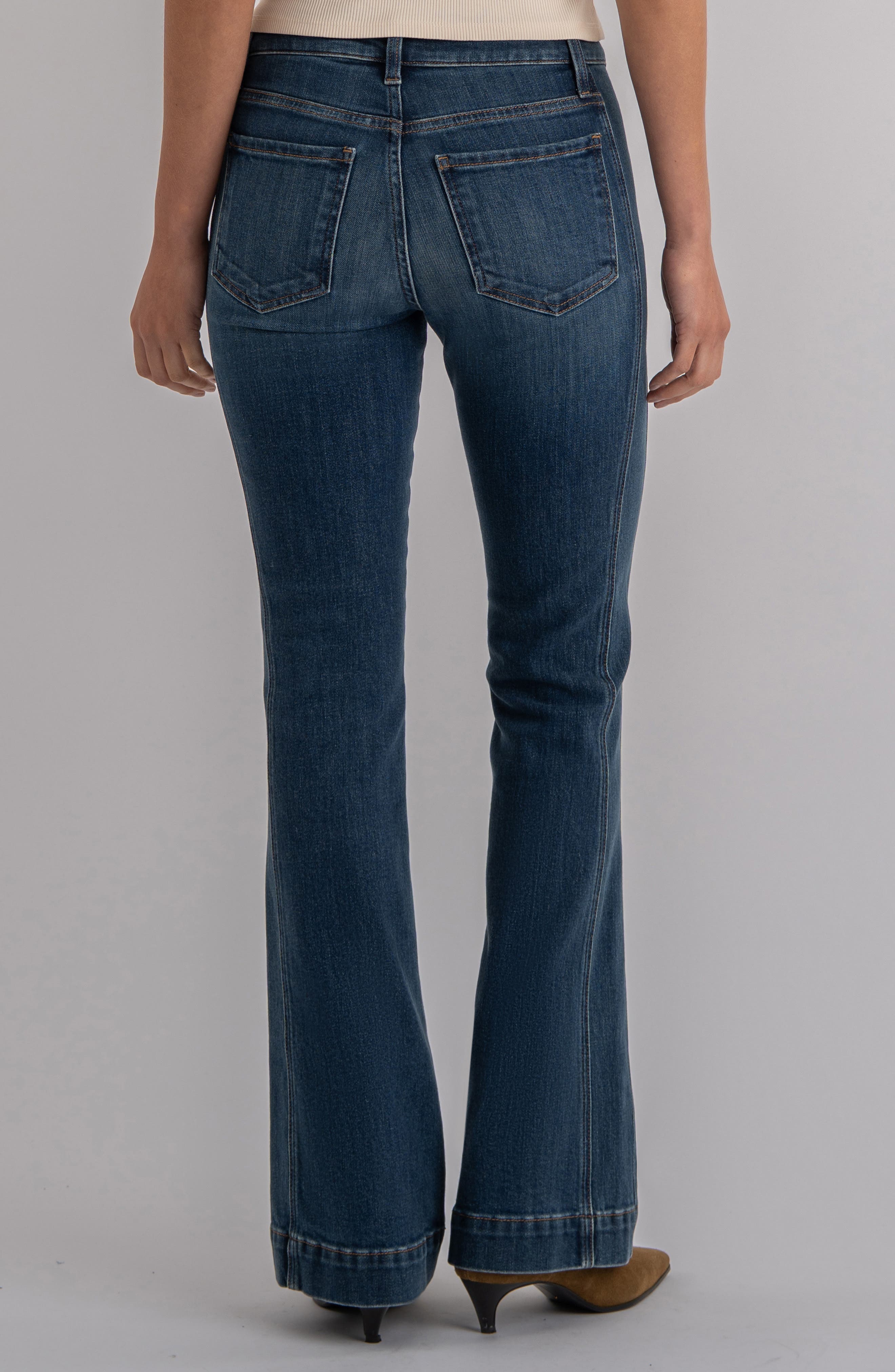 Natalie Side Panel High Rise Bootcut Jeans - image 2