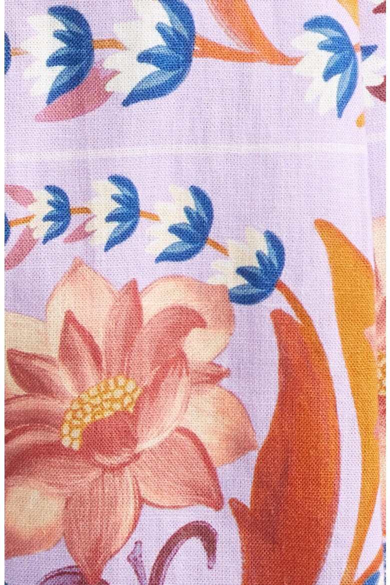 Flower Tiles Lilac Romper, Alternate, color, FLOWER TILES LILAC
