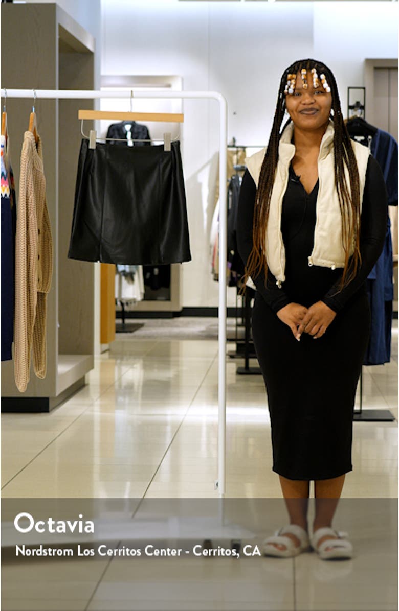 Faux Leather Miniskirt, sales video thumbnail