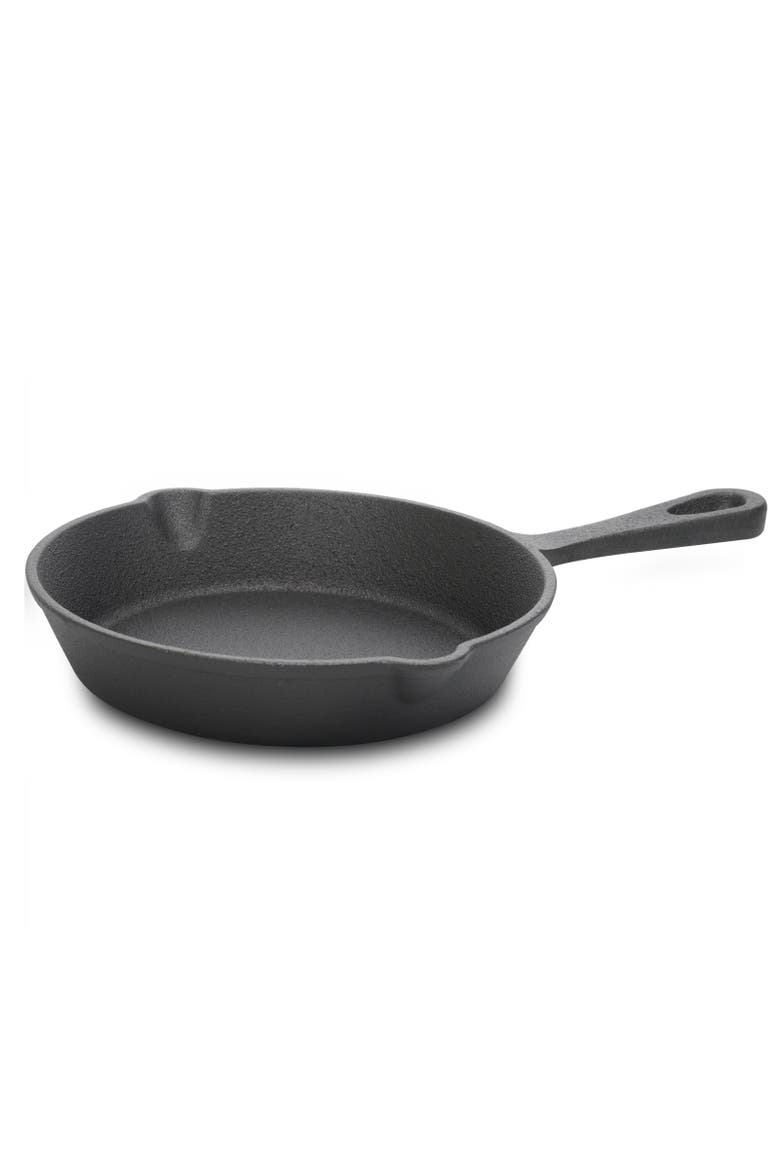 Addlestone 3 Piece Preseasoned Cast Iron Skillet Set, Alternate, color, Black