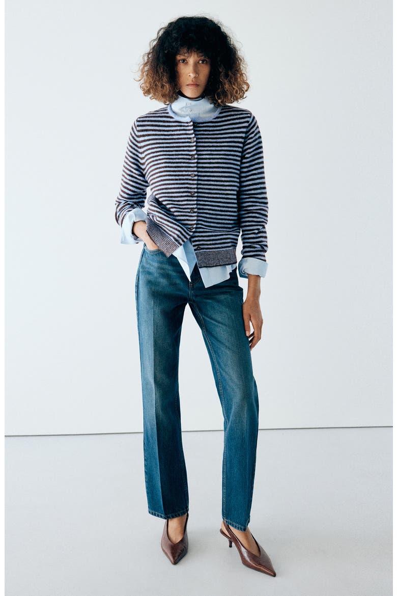 Cardigan & Scarf Set, Alternate, color, SKY BLUE
