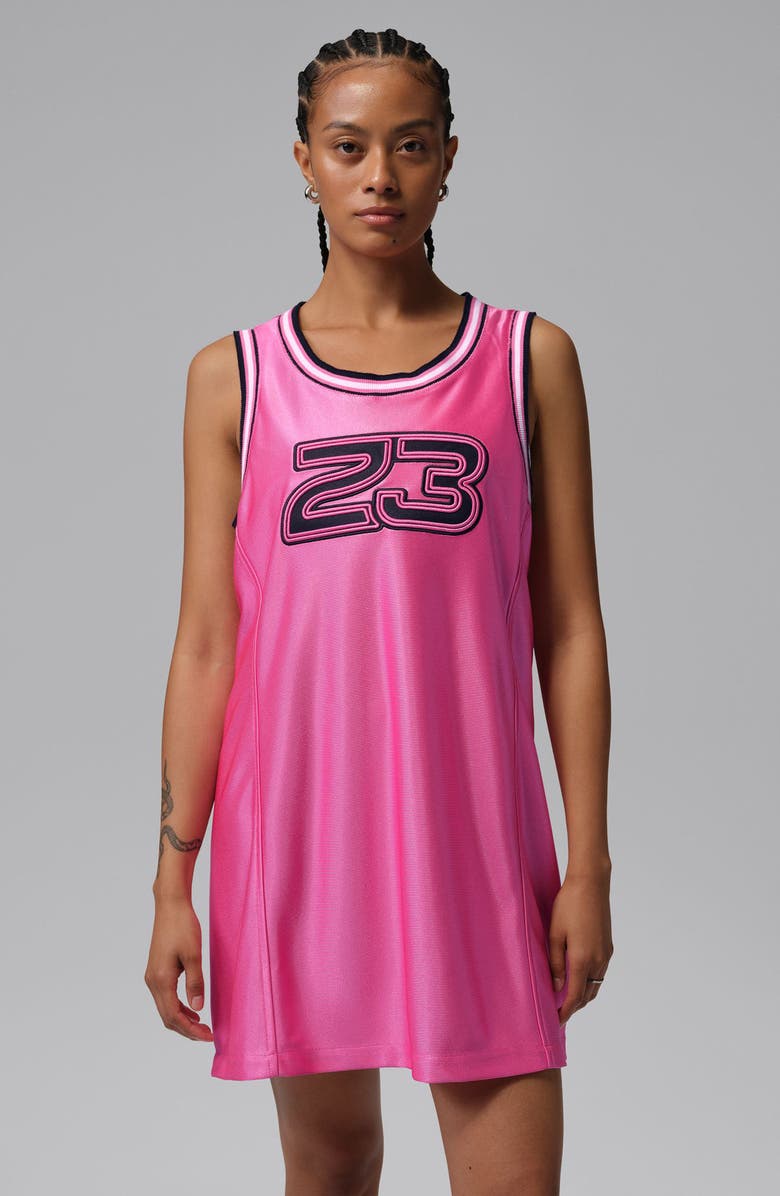 Jordan Flight 23 Graphic Jersey Dress, Alternate, color, Pink