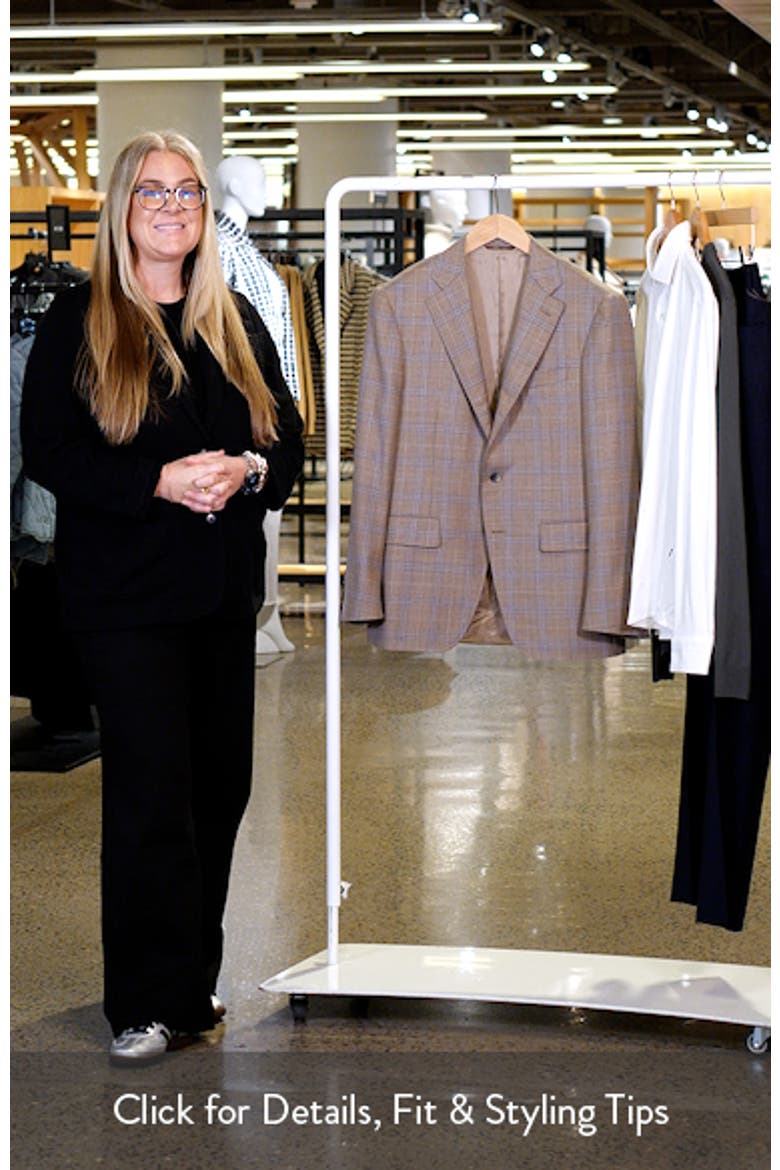 Kei Trim Fit Plaid Super 130s Wool Sport Coat video