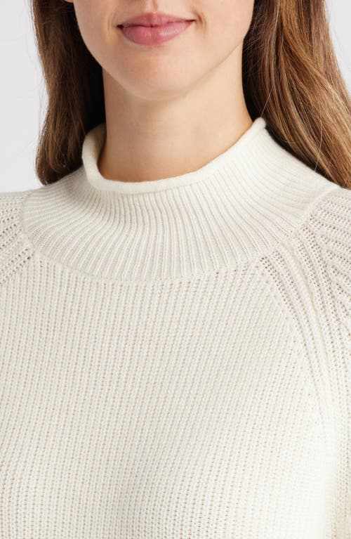 Caslon ® Mock Neck Sweater In Ivory Pristine