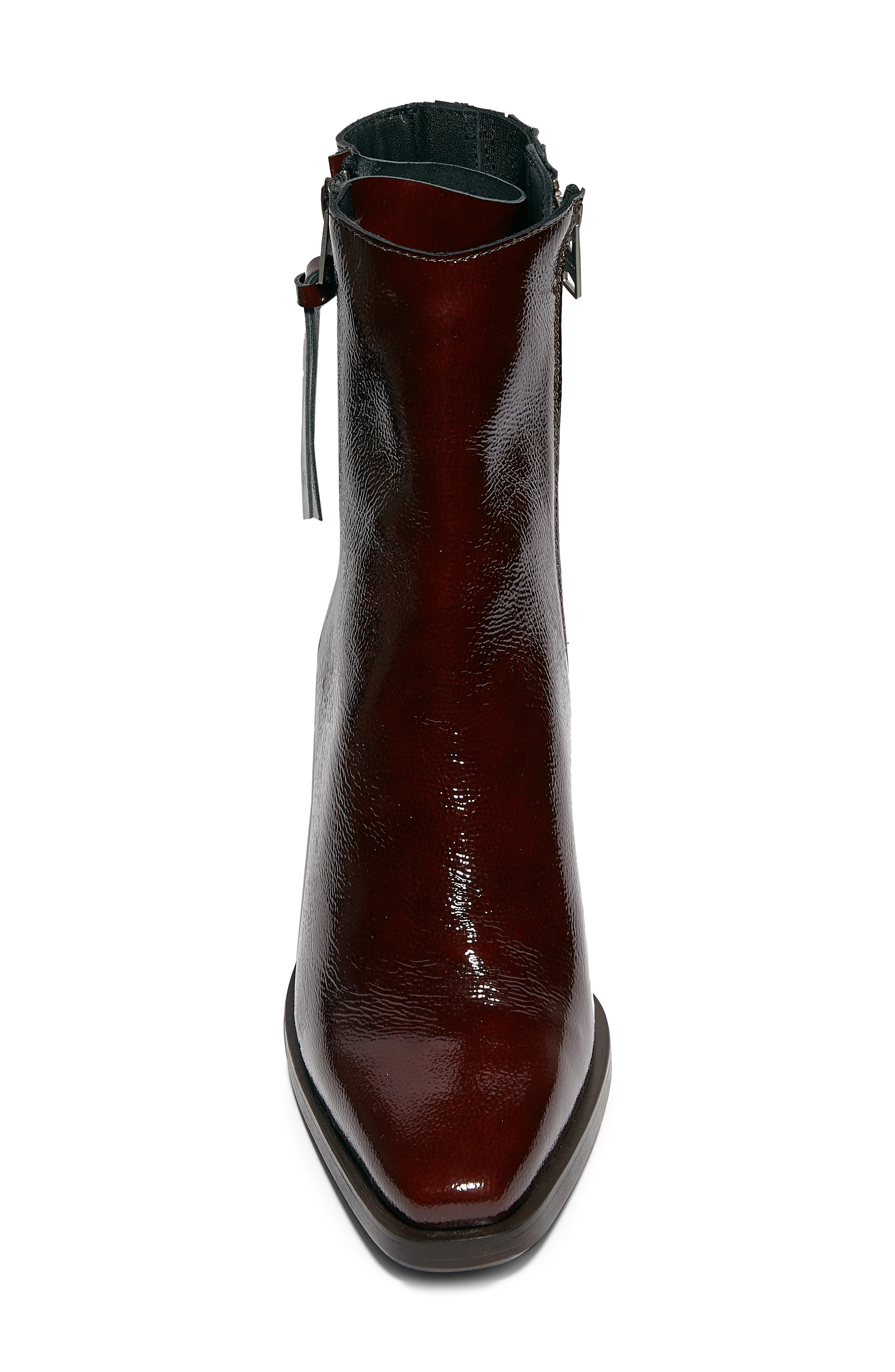 Cohen Bootie, Alternate, color, BRANDY PATENT LEATHER