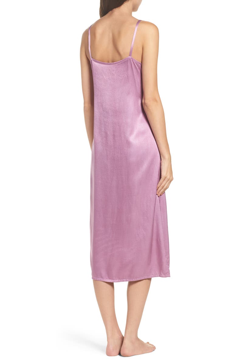 LACAUSA Marigold Satin Nightgown, Alternate, color,