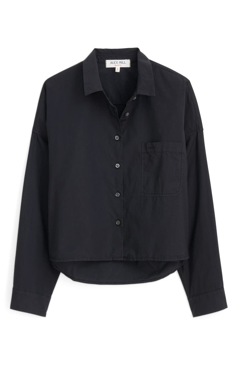 Alex Mill Cropped Button Front Shirt, Alternate, color, 