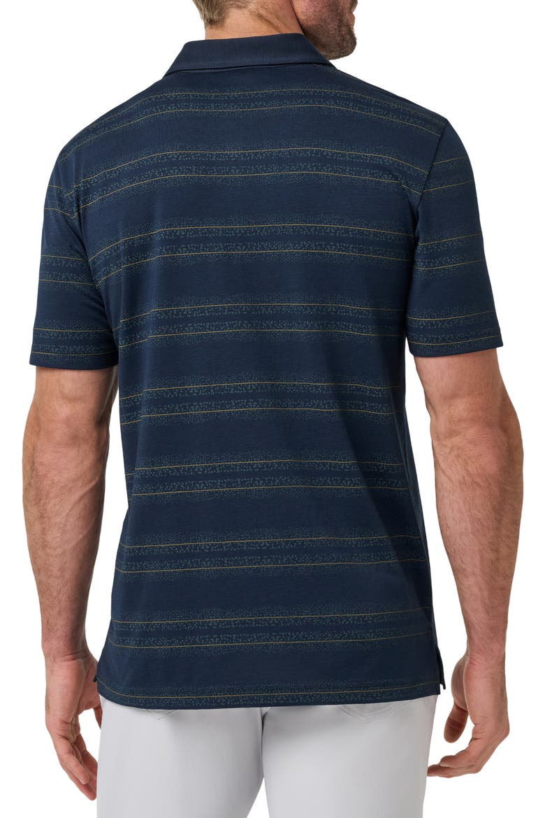 Heater Jersey Striped Performance Polo, Alternate, color, TOTAL ECLIPSE