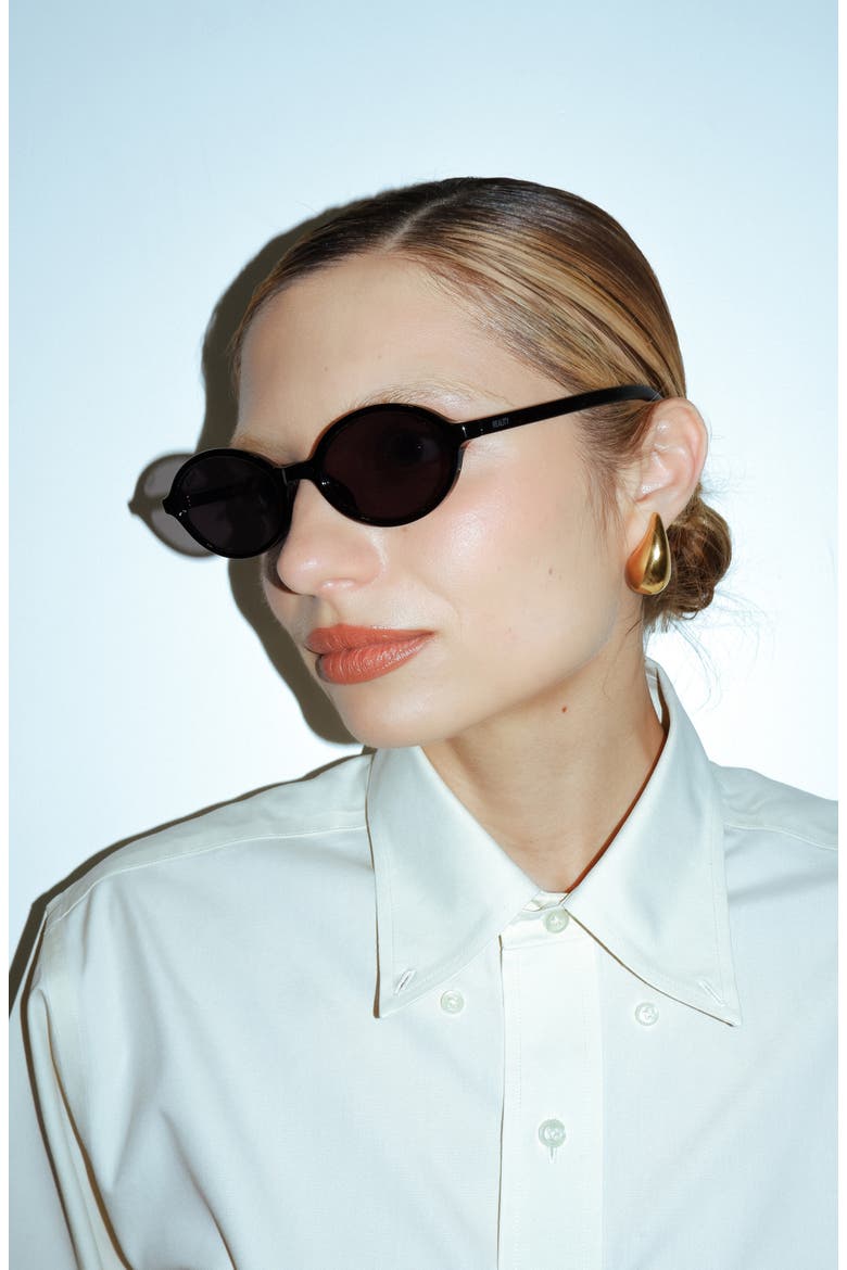 The Bessette Sunglasses, Alternate, color, Jett Black