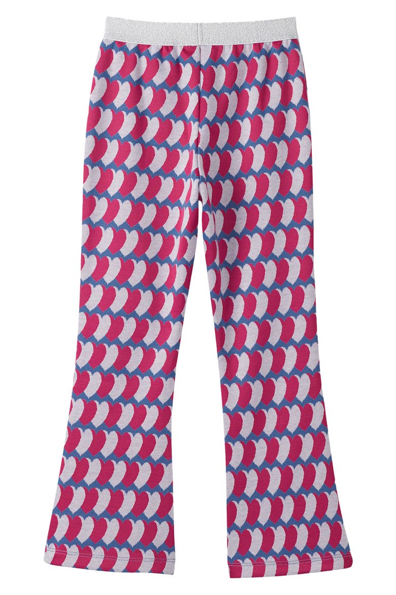 Kids' Graphic Hearts Flare Pants, Alternate, color, PINK