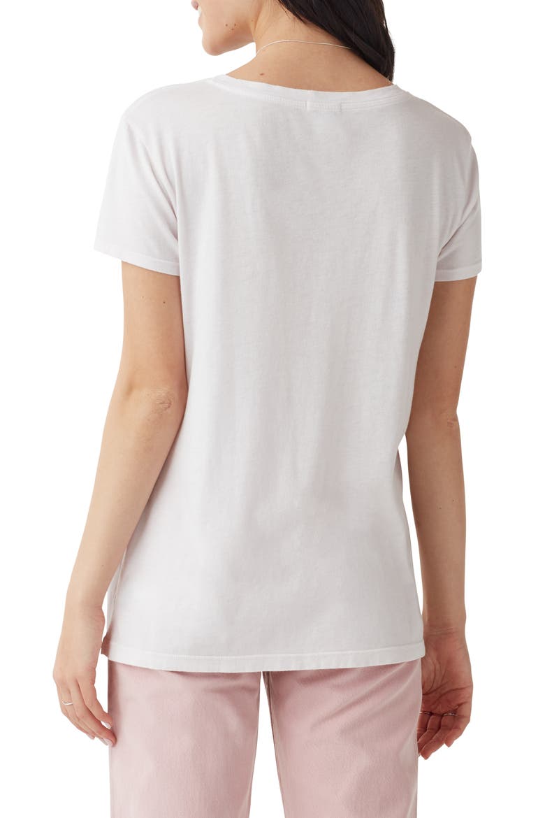 Kate V-Neck T-Shirt, Alternate, color, WHITE