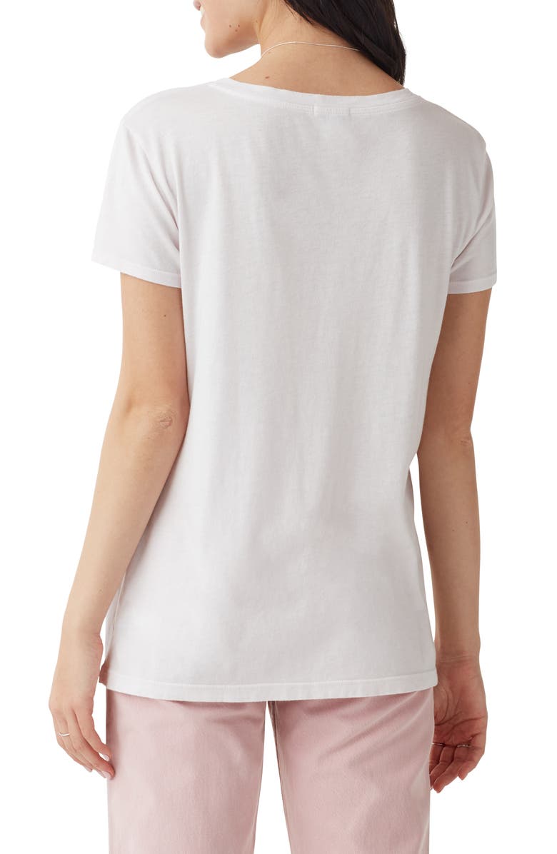 Splendid Kate V-Neck T-Shirt, Alternate, color, White