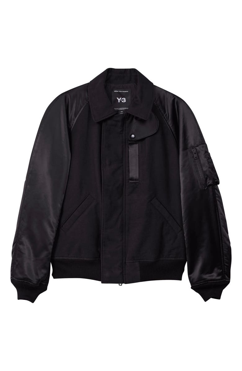 Y-3 Water Resistant Insulated Flight Jacket, Alternate, color,