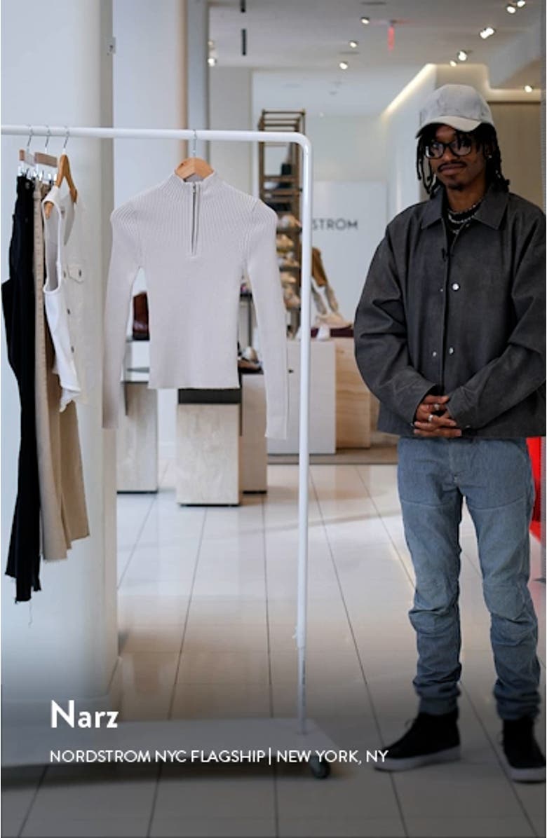 Half Zip Rib Sweater, sales video thumbnail