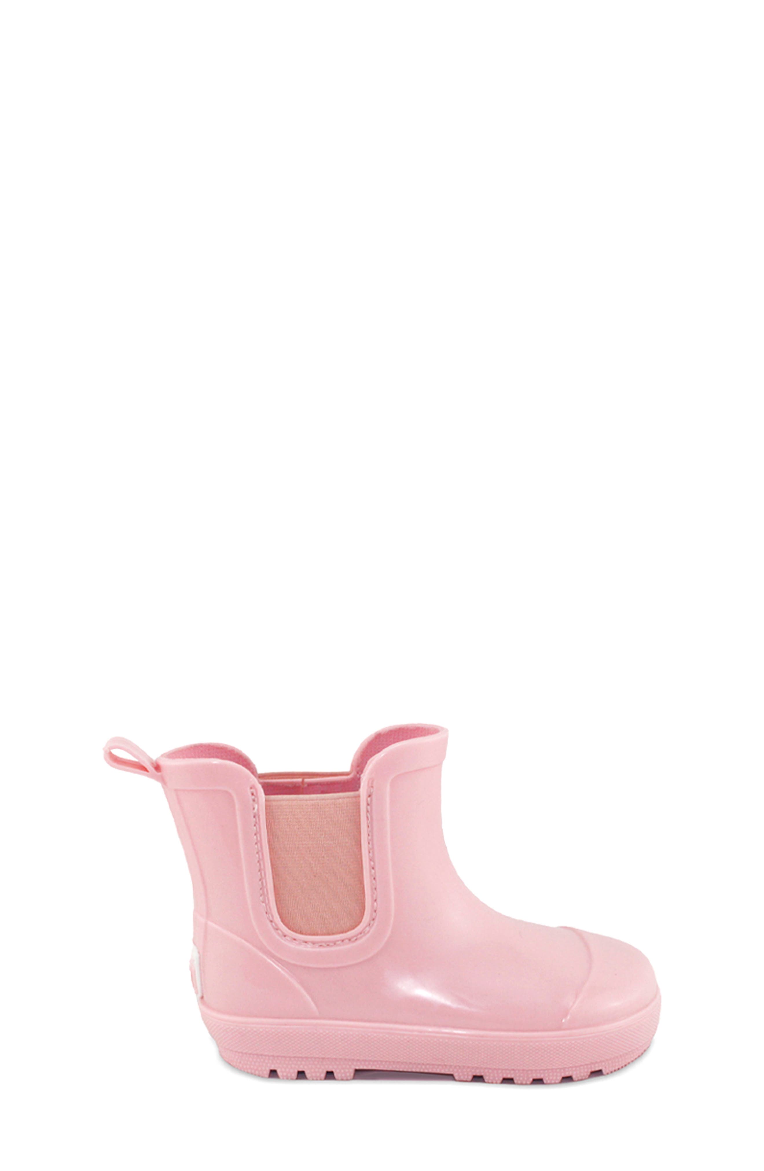 BEARPAW Kids' Shortie Rain Boot, Alternate, color, Light Pink Gloss