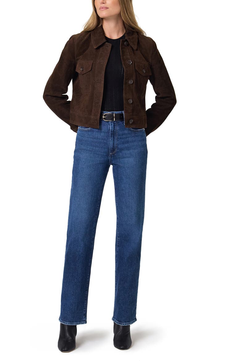Feyd Suede Jacket, Alternate, color, CHOCOLATE BROWN