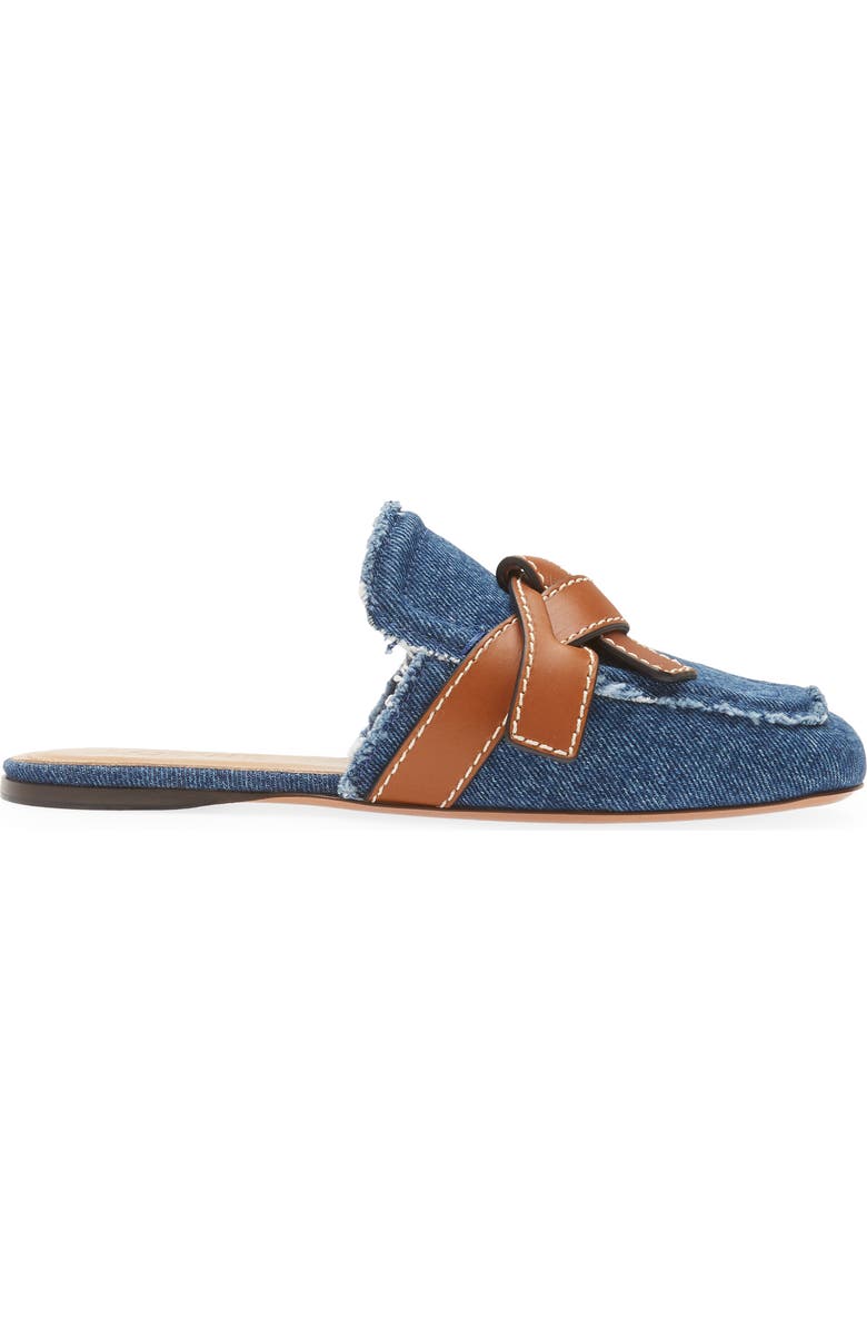 Loewe Gate Belted Denim Mule, Alternate, color,
