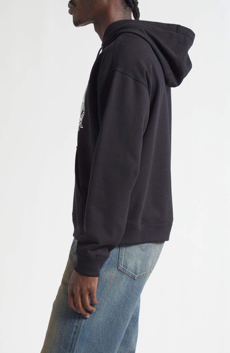 Versace Medusa Logo Graphic Hoodie, Alternate, color, Black